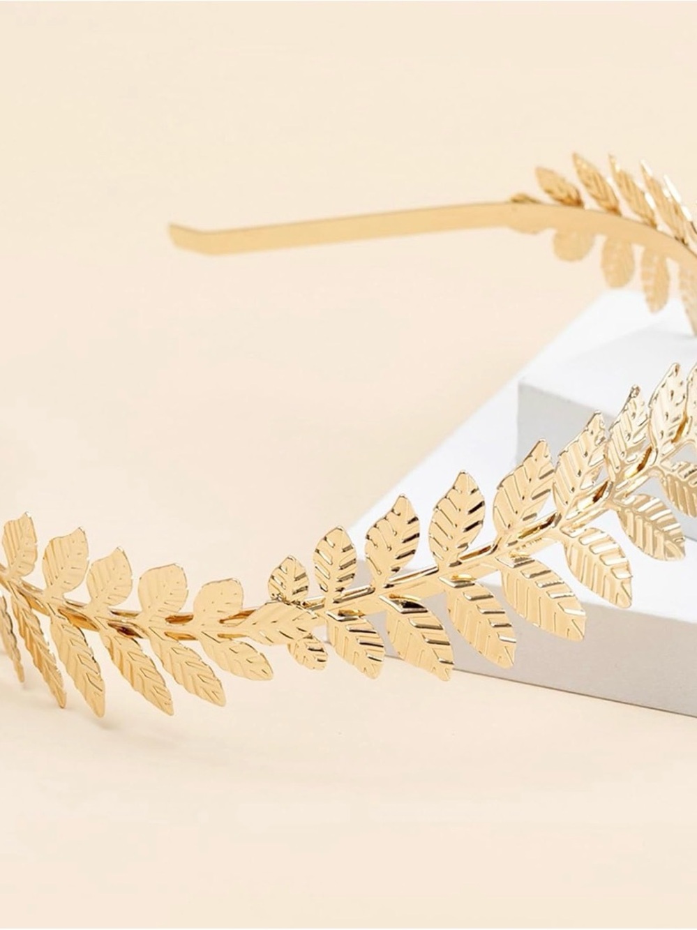 Gold Leaf Bridal Headband - Elegant Women’s Hair Accessory Buy 1 Get 1 Free